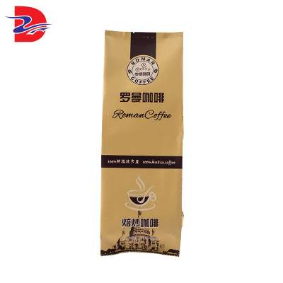 Custom printed competitive price aluminum foil kraft coffee bag